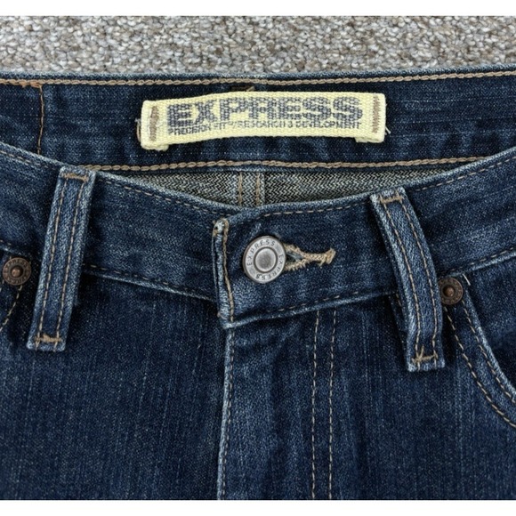 Vintage Express Precision Fit Relaxed Jeans Men's 31x32 Blue Dark Wash Denim Y2K - Picture 4 of 11